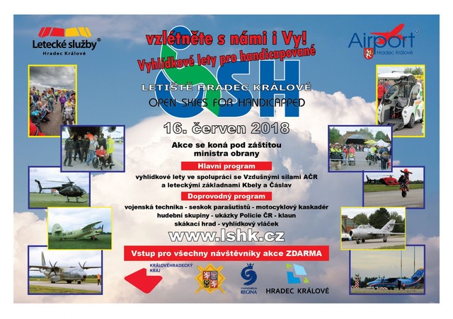 Letecký den Handicapped 2018 Hradec Králové