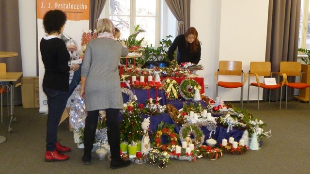 Nabídka výrobků s vánoční tématikou byla pestrá